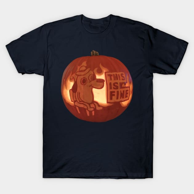 THIS IS FINE T-Shirt by jayeisonline